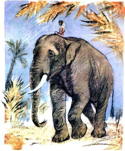 Иллюстрация к рассказу Слон