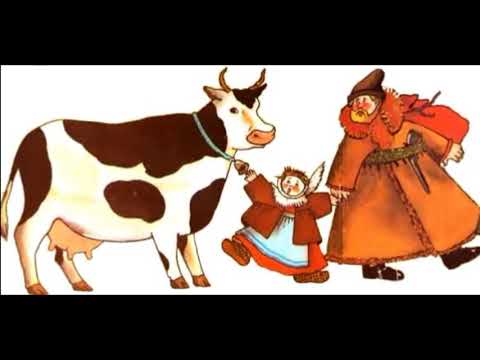 Иллюстрация к басне Дойная корова