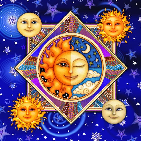 Иллюстрация к сказке Солнце и луна