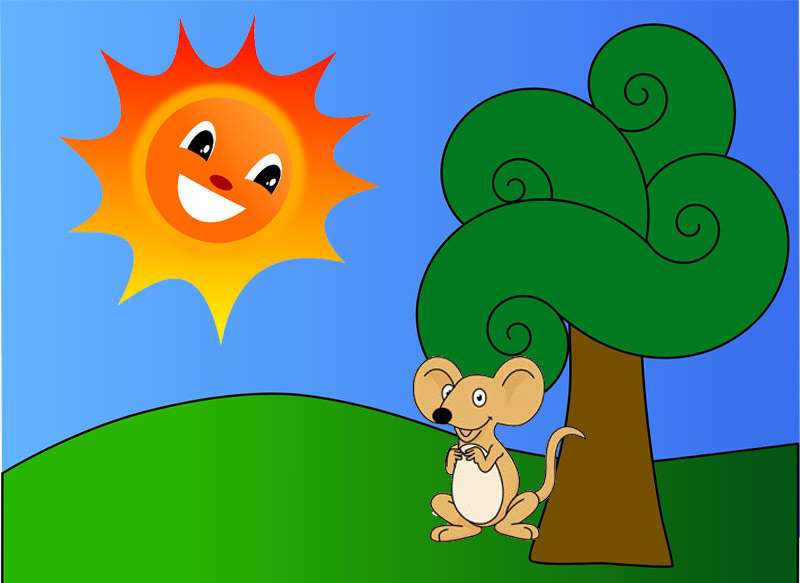 Иллюстрация к сказке Сватовство мышки