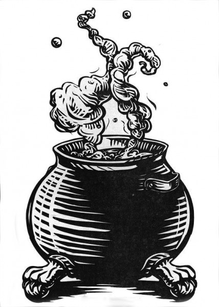 Иллюстрация к сказке Волшебный котелок