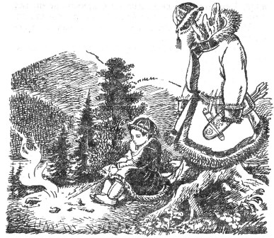 Иллюстрация к сказке Боролдой-Мерген и его храбрый сын