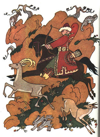 Иллюстрация к сказке Алп-батыр