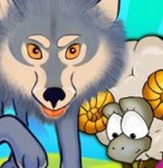 Иллюстрация к сказке Волк и баран