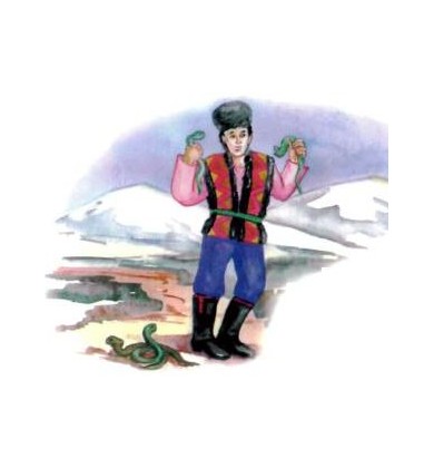 Иллюстрация к сказке Подарок змеи